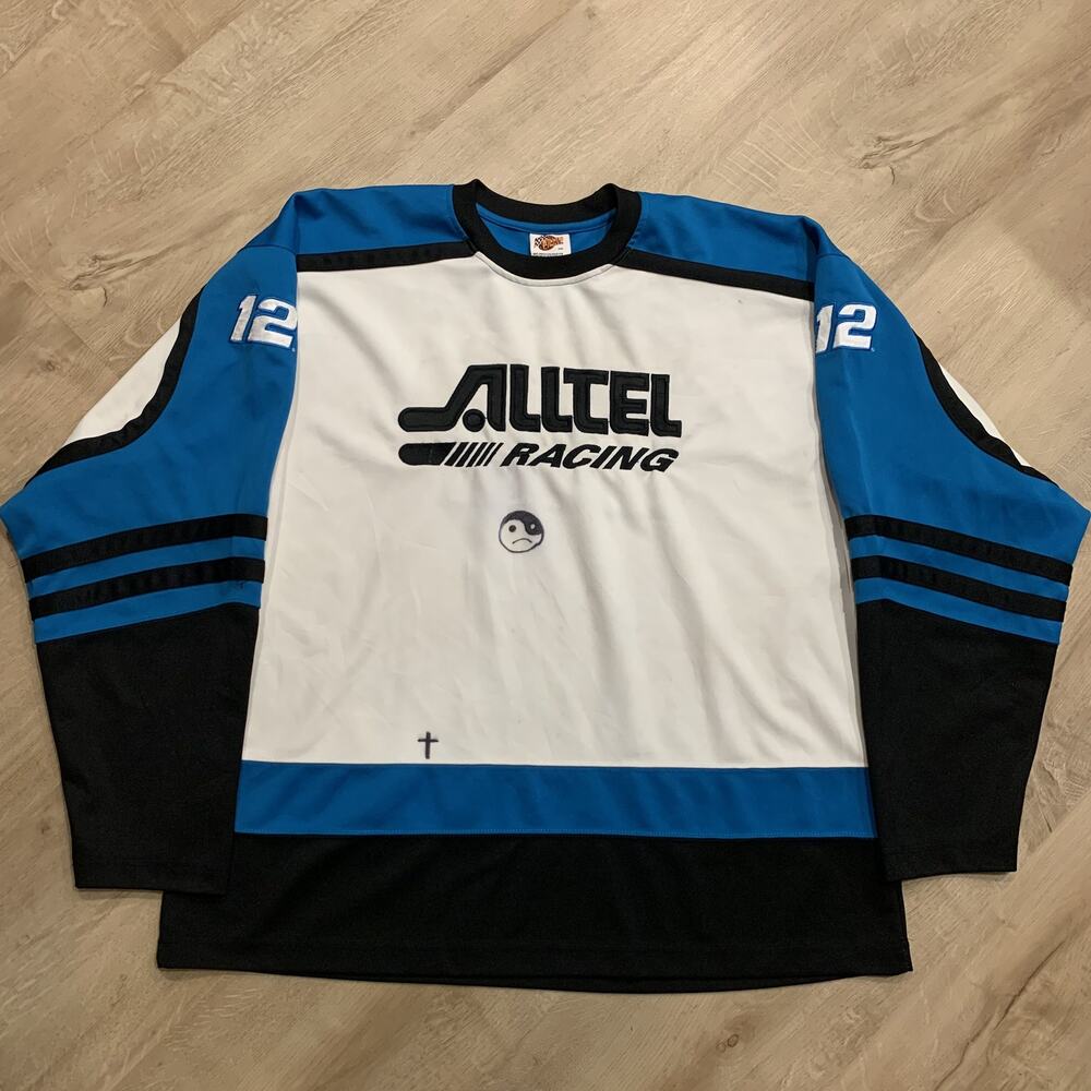 Winners Circle Alltel Racing Nascar Ryan Newman #12 White Hockey Jersey 2XL XXL